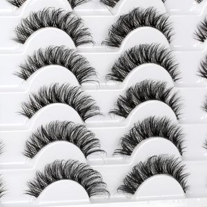 Clear Band <b>Lashes</b> Faux <b>Mink</b> Eyelashes Natural Vegan Full Strip <b>Lashes</b> Invisible Band Eyelashes - Product Image 6