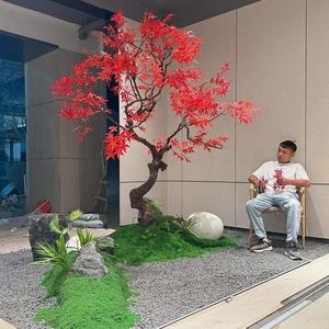 Grand Arbre Artificiel <span class=keywords><strong>d</strong></span>'Érable Rouge pour Centre Commercial et Hôtel, Plante Artificielle <span class=keywords><strong>d</strong></span>'<span class=keywords><strong>Intérieur</strong></span> et <span class=keywords><strong>d</strong></span>'Extérieur sur Pied - Product Image 5