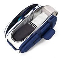 Sac à dos de tennis et de pickleball unisexe Oxford avec poche séparée pour chaussures, léger, grand espace de rangement, pour les sports de plein air