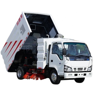 1suzu 4x2 sáu bánh lái làm sạch xe quét đường băng làm sạch xe tải đường phố 4 bàn chải quét Chổi Máy sạch hơn - Product Image 6