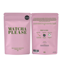 Sachets Doypack Personnalisables de Qualité Alimentaire pour Emballage de Suppléments de Poudre de Matcha Bio 30G avec Fermeture Éclair