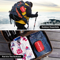 Mini trousse de premiers soins 150 pièces Petite trousse médicale étanche à coque rigide Camping Camion Randonnée Sports Véhicule & Urgences en plein air