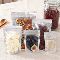 Vente en gros Sacs transparents réutilisables auto-scellants pour aliments frais Cuisine Cuisson Fruits secs Thé Bonbons Emballage de boîte-cadeau