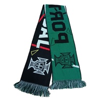 Écharpes de supporter en acrylique tricotées personnalisées pour les matchs et l'encouragement, motif uni, chaleur, fabricant sur mesure