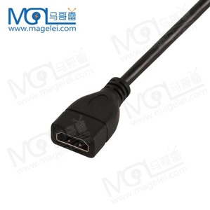 ที่กำหนดเองมาตรฐานใหม่ HDMI เป็น HDMI ชายกับหญิงสายต่อขึ้นโค้ง90องศา50เซนติเมตรสาย HDMI - Product Image 5