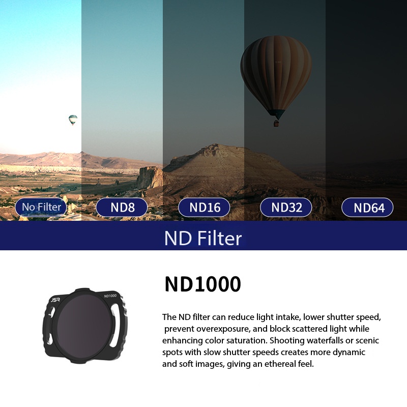 ฟิลเตอร์ ND1000 สำหรับการถ่ายภาพแบบเปิดรับแสงนาน