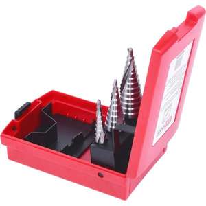 KS TOOLS - 330.2414 HSS Co 5 Jeu de forets étagés, dans un boîtier en plastique (3 pcs) - EAN 4042146346242 DRILL BITS STEP DRILL - Product Image 2