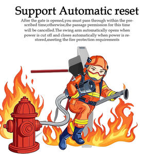 비접촉식 지문인식 및 RFID 접근제어 기능이 있는 자동 삼각대 개찰구 스테인리스 스틸 QR/IC 카드 지원 - Product Image 3