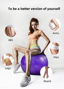 Balle de Yoga d'exercice en PVC de 55cm pour la balle de Fitness d'équilibre d'entraînement de Pilates de gymnastique pour les femmes enceintes - Product Image 3