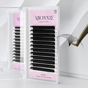 Abonnie <span class=keywords><strong>0.05</strong></span> 0.07 fan hâm mộ như bơ mềm Matte Đen khối lượng <span class=keywords><strong>Lash</strong></span> phần mở rộng nguồn cung cấp <span class=keywords><strong>Lash</strong></span> khay bán buôn Cashmere <span class=keywords><strong>Lash</strong></span> phần mở rộng - Product Image 2