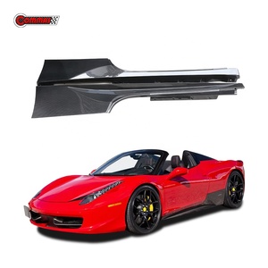 High Quality OEM Style Dry Carbon Fiber Car Auto Parts Side Skirt for Ferrari 458 - Product Image 1