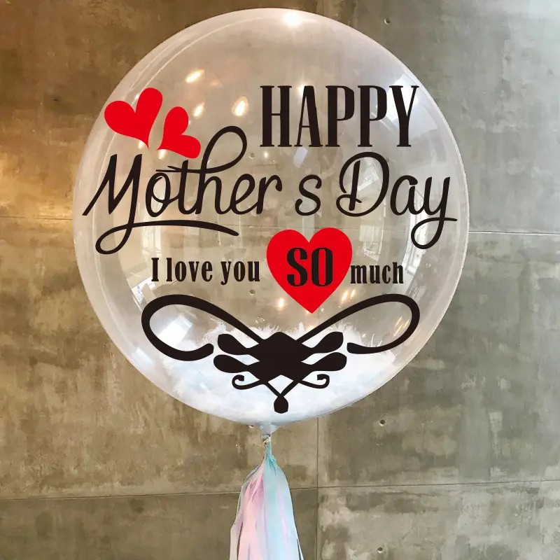 Hot Bán Hạnh Phúc Của Mẹ/Ngày Của Cha It 'S Boy/Girl Wedding Tốt Nghiệp Bobo Balloons Sticker For18/24/36Inch Bobo Rõ Ràng Bóng Bay