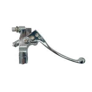 Palanca de embrague izquierda y palanca de freno para motocicleta, 25 mm, electrochapadas, para ensamblaje de soporte Great Turtle King - Product Image 1