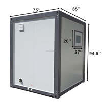 Unité de salle de bain mobile préfabriquée certifiée ISO, moderne, écologique, durable, portable, douche et toilettes combinées, pour camping en plein air, école