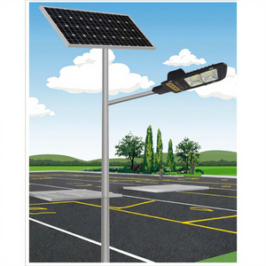 Farola <span class=keywords><strong>Solar</strong></span> LED para Exteriores <span class=keywords><strong>de</strong></span> 50W 100W 150W 200W, Impermeable IP65, Ahorro <span class=keywords><strong>de</strong></span> Energía, Integrada - Product Image 1