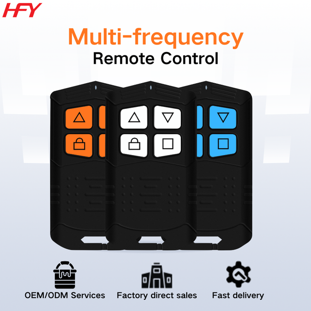 OEM 315/433MHz Multi-Frequency Automatic Fixed Code Waterproof Wireless Remote Control for Garage Door | HFY Brand