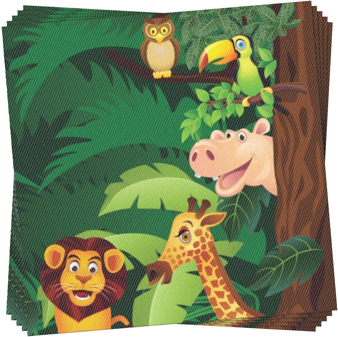 Green napkins 10pcs
