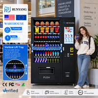 Distributeur automatique intelligent RUNYANG personnalisé avec écran tactile de 22 pouces, réfrigéré, pour aliments et boissons