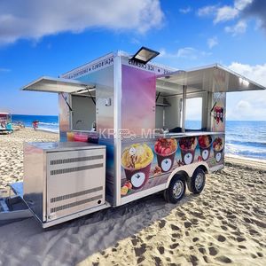 2025 nuevo remolque carrito de cocina móvil camión de comida rápida para Catering Croissant Snack Van Equipment - Product Image 3