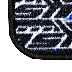Gövde araba paspasları Logo markalı baskılı evrensel yıkama araba halı yer matı özel kauçuk toptan lüks spor Polyester araba kilim