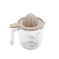 Presse-citron manuel en plastique, presse-agrumes avec tasse graduée et passoire