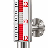 OEM UHZ-519 Pengukur Level Pelat Magnetik yang Dipasang di Samping dengan Sakelar Level Tinggi/Rendah untuk Media Suhu Tinggi dan Tekanan Tinggi.