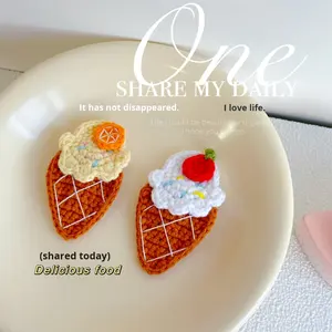 Shuli Jewelry, pinces à cheveux créatives faites à la main en fil crocheté, accessoires de mode mignons pour enfants, frange, modèle <span class=keywords><strong>BB</strong></span> K07 - Product Image 2