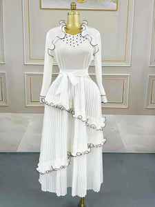 Новое платье большого размера с черной ушной отделкой-модное, элегантное для банкетов. Длинное платье для торта - Product Image 2