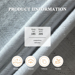 Penjualan Terlaris 2023 AS Hoodie 465 Gsm 100% Katun Terry Towelling Fabric untuk Celana Olahraga Berat Sedang Kaos Rajut Polos - Product Image 3