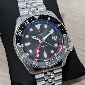 <span class=keywords><strong>Reloj</strong></span> GMT Automático para <span class=keywords><strong>Hombre</strong></span> Movimiento Mecánico Japonés Importado Original Casual Impermeable Correa de Acero para <span class=keywords><strong>Omega</strong></span> - Product Image 2