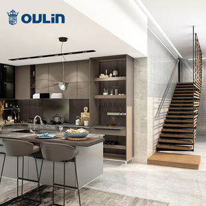 현대 현대 인기있는 디자인 유리 도어 주방 캐비닛 - Product Image 3