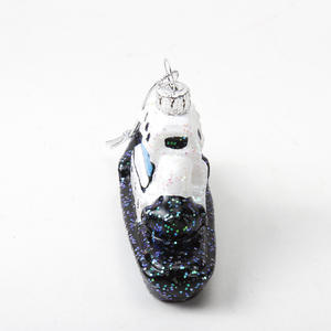 Pendentifs de <span class=keywords><strong>petit</strong></span> <span class=keywords><strong>voilier</strong></span> faits à la main en verre soufflé décorations de noël en gros vitrine artisanat d'exportation - Product Image 4