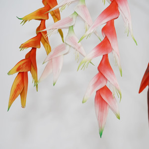 Décoration florale suspendue haut de gamme à longue tige avec oiseaux et toucher réaliste - Product Image 3
