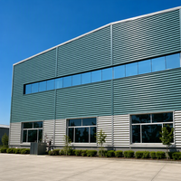 Bâtiment métallique de stockage logistique industriel à grande portée, préfabriqué, personnalisé, structure en acier, style ferme moderne, OEM ODM