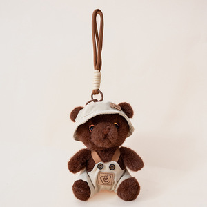 Lindo Colgante de Osito de Peluche con Material de Franela, Tela Súper Suave, Alivia el Estrés, Colgante para Mochila Escolar - Product Image 5