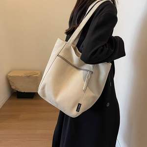 Sac fourre-tout en gros, nouvelle collection automne-hiver, couleur unie, style vintage, sac de maman, décontracté, grande capacité, minimaliste, sac à bandoulière pour femme - Product Image 3