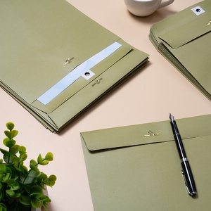 Enveloppes en papier kraft coloré 9x12 pouces avec fermeture à boucle en métal, réutilisables pour l'envoi de documents, le classement au bureau - Product Image 3
