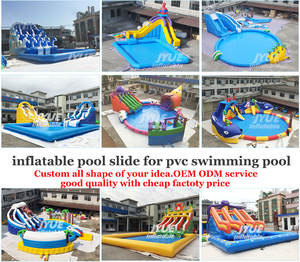 Équipement d'amusement Glissière d'eau <span class=keywords><strong>gonflable</strong></span> petit dauphin à double voie pour <span class=keywords><strong>piscine</strong></span> <span class=keywords><strong>hors</strong></span> <span class=keywords><strong>sol</strong></span> - Product Image 6