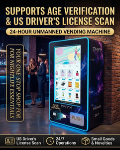 Distributeur automatique mural tactile 32 pouces avec vérification de l'âge, <span class=keywords><strong>paiement</strong></span> par pièces et billets, pour bars - Product Image 1