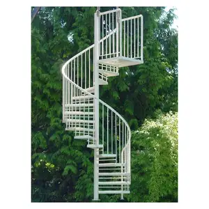 Escadas em espiral Chiocciola Ace Scala Escada em espiral pré-fabricada Escada em espiral de vidro temperado para venda estilo minimalista