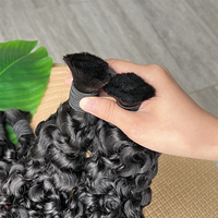 Cheveux humains bouclés birmans de qualité supérieure, grade 12A, en vrac, vierges, originaux, pour tresses, sans trame, pour salon