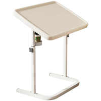 Style moderne Bureau simple Table d'appoint pliable pour canapé Bureau Salon Table de chevet extensible Métal Plastique Utilisation pour ordinateur portable