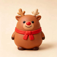 Jouet Squishy Bonhomme de Neige de Noël à Remontée Lente, Anti-Stress, Cadeau de Fêtes pour Enfants et Adultes