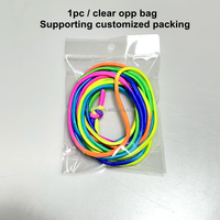 Corde à sauter chinoise unisexe, portable, sans fil, de haute qualité, en caoutchouc rond de 5 mm, longueur réglable, durable et colorée pour enfants, vente en gros
