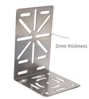 Plaque adaptatrice multifonctionnelle, accessoire de surveillance, support de montage sur poteau extensible en acier inoxydable avec anneaux pour caméra de sécurité