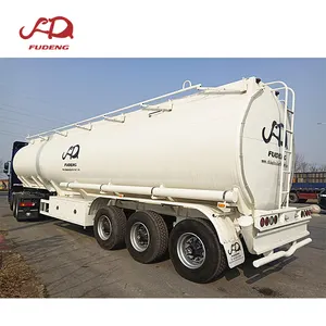 China 3axles Carbon Steel/Aluminum Tanker Trailer 45000-60000 Liter Oil Fuel Tanker Semi Trailer For Sale