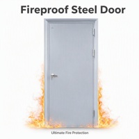 Porte en acier ignifugée certifiée UL CE, vente en gros, porte coupe-feu commerciale, fabrication directe, OEM ODM, taille personnalisée
