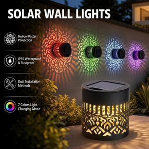 Lámpara de Pared LED RGB con Sensor de Movimiento, Resistente al Agua IP65, de Latón para Exteriores, Ideal para Jardín, Villa y Paisajismo - Product Image 2