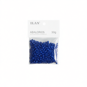 Perline Ilan Abalorios 4mm Blu Reale 50g per Creazione di Gioielli - Product Image 2