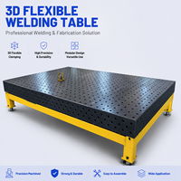 Table de soudage flexible 3D D28 System, plateforme de travail de soudage industrielle usinée avec précision